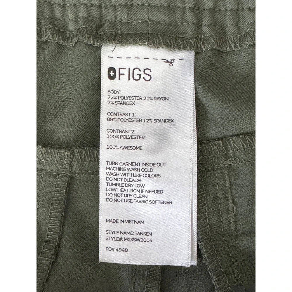 FIGS Tansen Jogger Scrub Pants Men Size Medium Moss Green Technical Collection